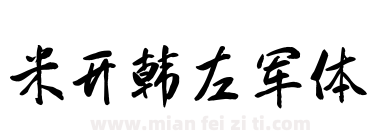 米开韩左军体