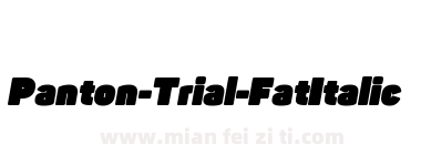 Panton-Trial-FatItalic
