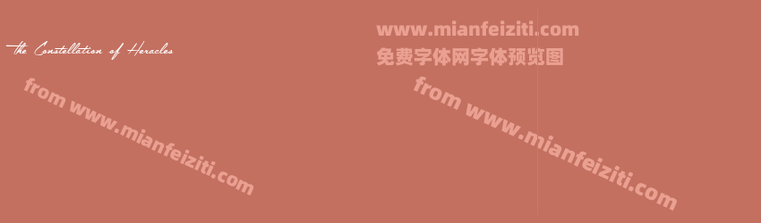 The Constellation of Heracles字体预览 The Constellation of Heracles字体预览