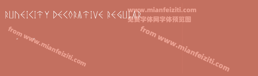 Runeicity Decorative字体预览 Runeicity Decorative字体预览