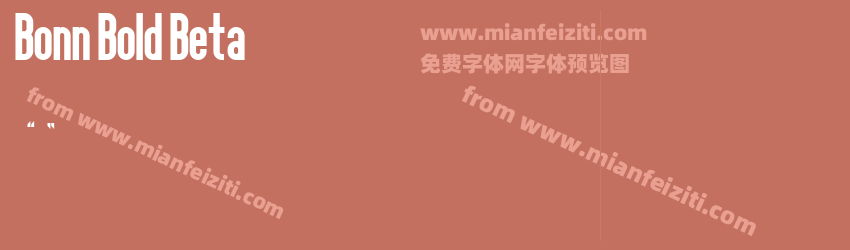 bonn_bold字体预览 bonn_bold字体预览