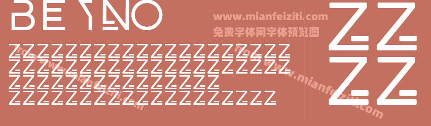 BEYNO字体预览 BEYNO字体预览