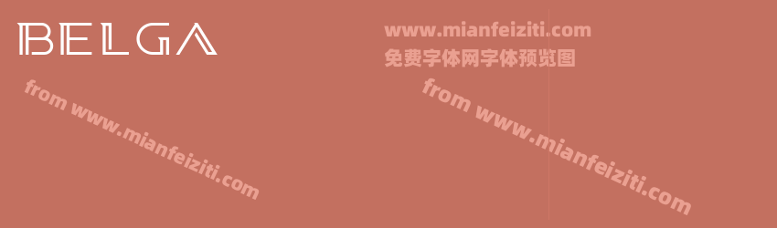 Belga字体预览 Belga字体预览