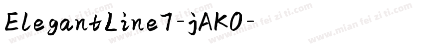 ElegantLine7-jAK0字体转换