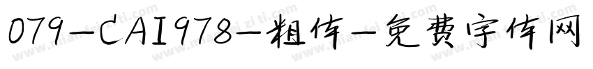 079-CAI978-粗体字体转换