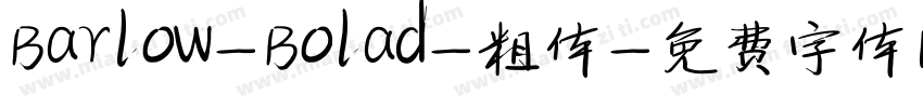 Barlow-Bolad-粗体字体转换