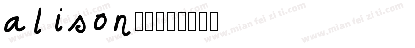 alison字体字体转换