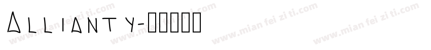 Allianty字体转换