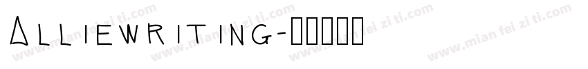 Alliewriting字体转换