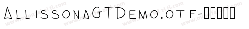 AllissonaGTDemo.otf字体转换