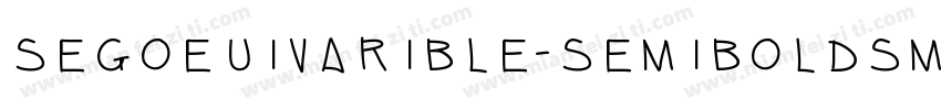segoeuivarible-semiboldsmall字体转换