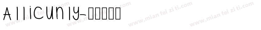 Allicunly字体转换