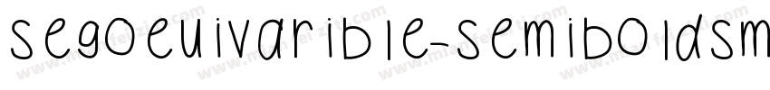 segoeuivarible-semiboldsmall字体转换