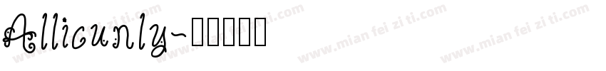 Allicunly字体转换