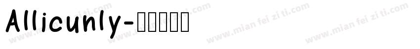 Allicunly字体转换