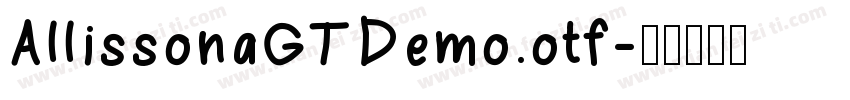 AllissonaGTDemo.otf字体转换