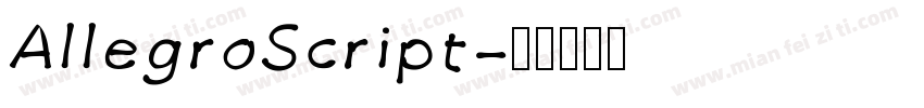 AllegroScript字体转换