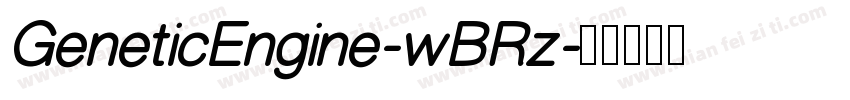 GeneticEngine-wBRz字体转换