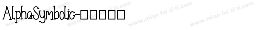 AlphaSymbolic字体转换