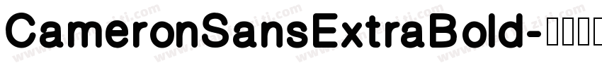 CameronSansExtraBold字体转换