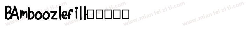 BAmboozlefill字体转换