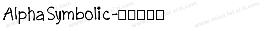 AlphaSymbolic字体转换