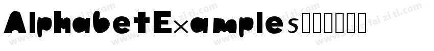 AlphabetExamples字体转换