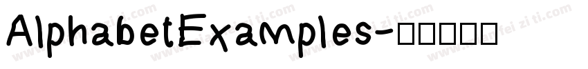 AlphabetExamples字体转换