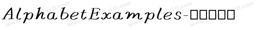 AlphabetExamples字体转换