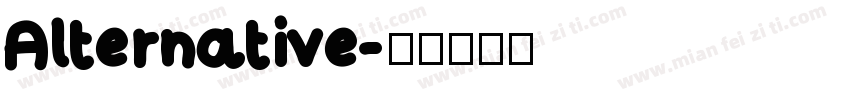 Alternative字体转换