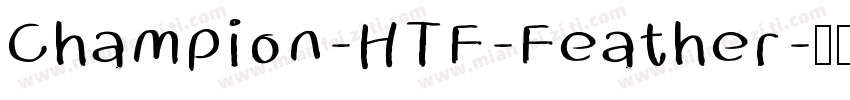 Champion-HTF-Feather字体转换