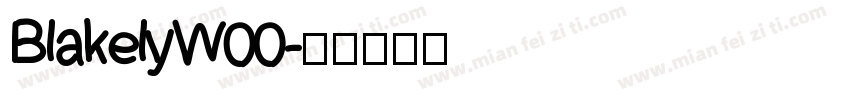 BlakelyW00字体转换