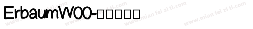 ErbaumW00字体转换