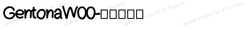 GentonaW00字体转换