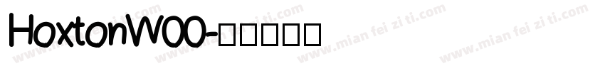 HoxtonW00字体转换