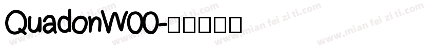 QuadonW00字体转换