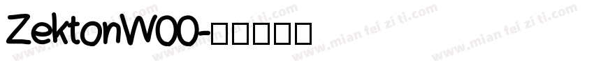 ZektonW00字体转换