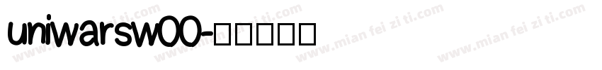 uniwarsw00字体转换