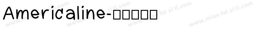 Americaline字体转换