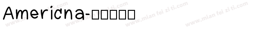 Americna字体转换