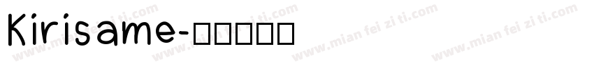 Kirisame字体转换