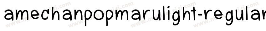 amechanpopmarulight-regular字体转换
