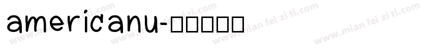 americanu字体转换