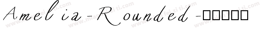 Amelia-Rounded字体转换