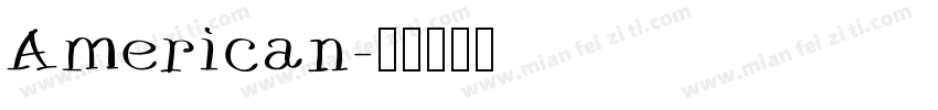 American字体转换