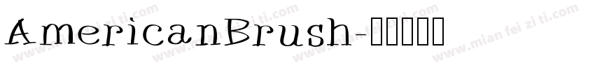 AmericanBrush字体转换
