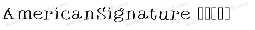AmericanSignature字体转换
