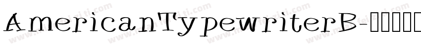 AmericanTypewriterB字体转换