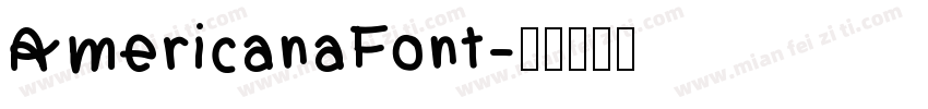 AmericanaFont字体转换