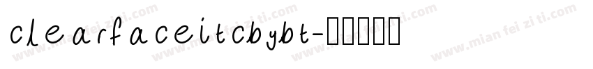 clearfaceitcbybt字体转换